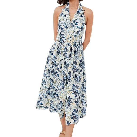 Tuckernuck Dresses & Skirts - Tuckernuck Women's Size 12 Blue Floral Larkspur Chintz Lena Dress Summer 1617-16